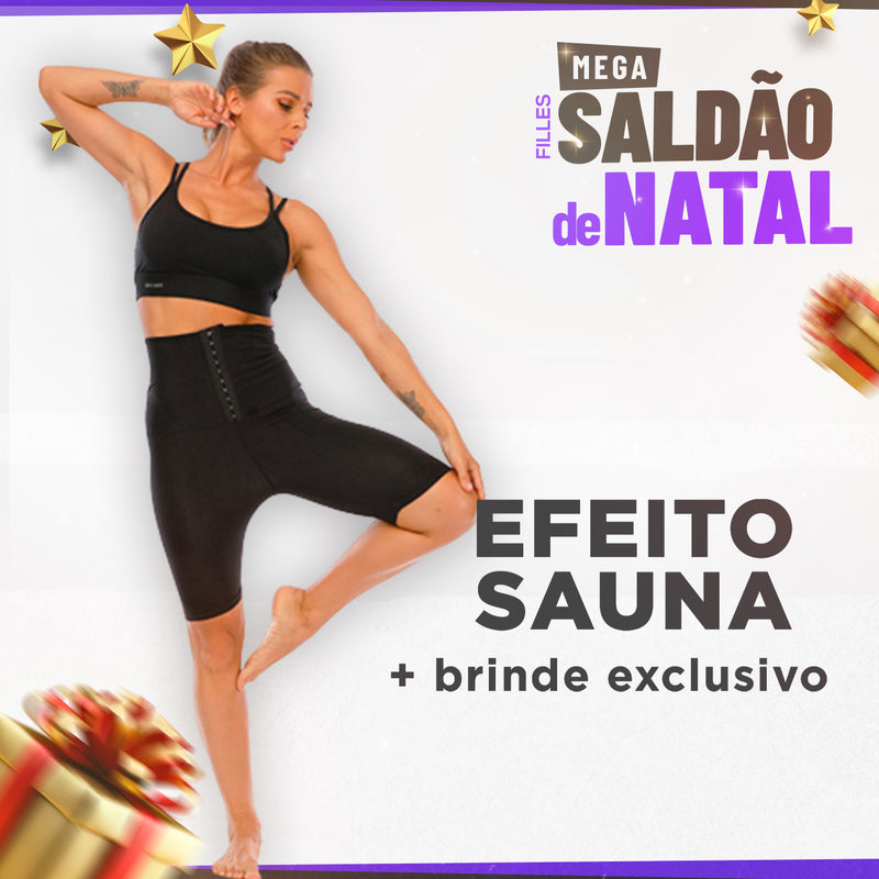 Shorts Sweat Efeito Sauna + Brinde Exclusivo